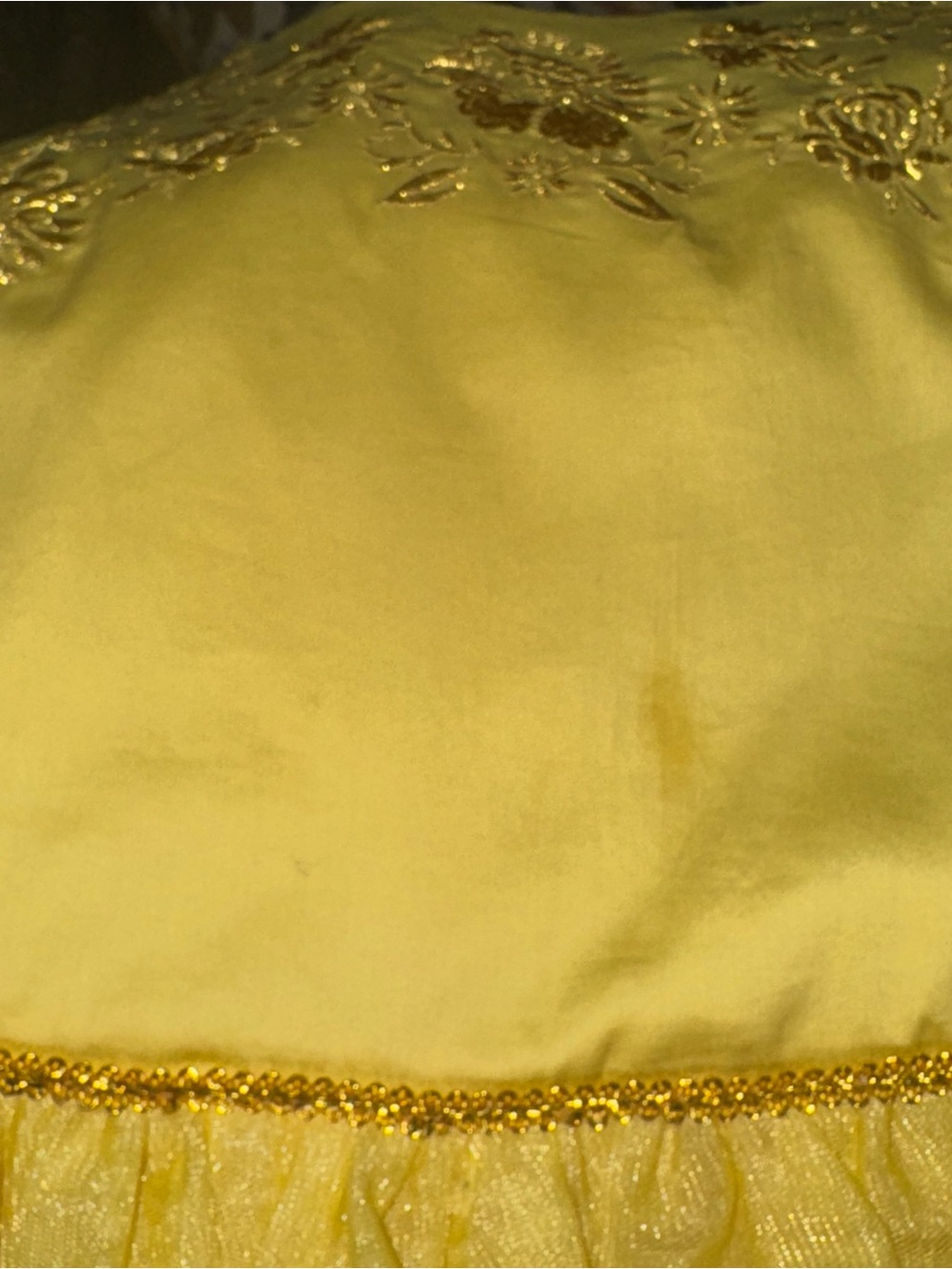Disney Princess Belle Yellow Tulle Layered Party Dress - Picture 5 of 7